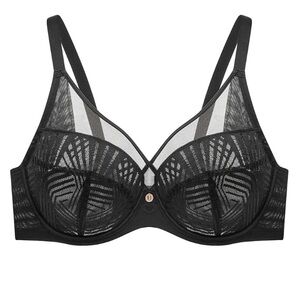 “UNDERSTANCE”, “PHOEBE”•FULL COVERAGE BRA•BLACK•AVAILABLE SIZES: 44 H & 46 D•NEW